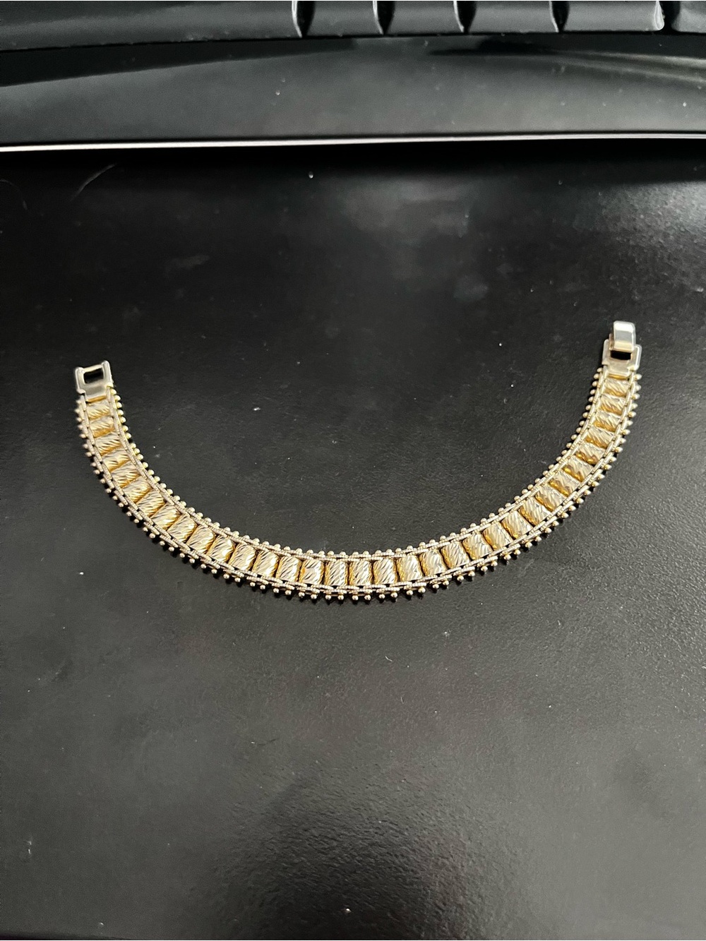 Gold-Tone Women's Bracelet - Elegant Two-Tone Design
